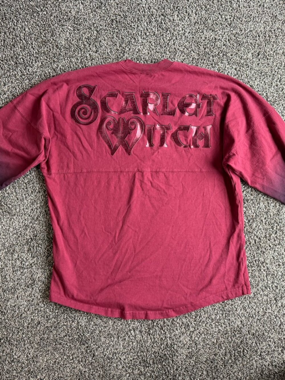 Marvel Scarlet Witch Spirit Jersey | Size Small | Red & Black Ombre | Official